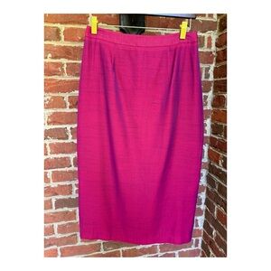 NWOT Anthropologie Hutch Fuchsia Pencil Skirt  Size 6